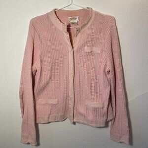 Talbots petites pink sweater vest